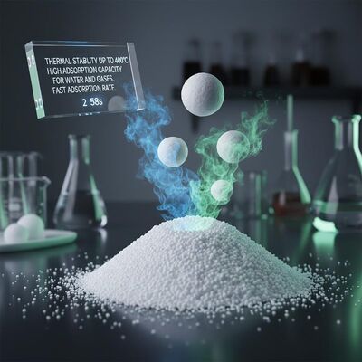 400°C까지의 열 안정성, 높은 수분 및 가스 흡착 용량과 빠른 흡착 속도를 갖춘 분자체 흡착제 2*58s